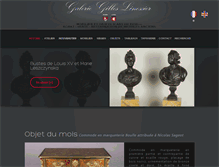 Tablet Screenshot of galerie-linossier.com